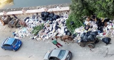 شكوى من انتشار القمامة بطول كورنيش طنطا والأهالى يطالبون بإزالتها