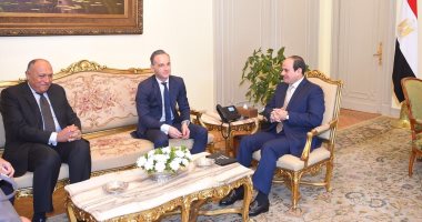 السيسى يتلقى تحيات "ميركل" ويؤكد اهتمام مصر بالعلاقات الوثيقة مع ألمانيا.. الرئيس لوزير الخارجية الألمانى: نرحب باستثماراتكم والاستفادة من التكنولوجيا الألمانية.. ونؤكد موقف مصر الداعم للحل السياسى فى سوريا