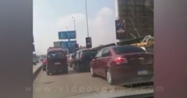 فيديو.. زحام مرورى أعلى كوبرى أكتوبر اتجاه المهندسين