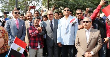 الموسيقات العسكرية تشارك فى احتفال جامعة مصر للعلوم والتكنولوجيا بانتصار أكتوبر