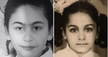شاهد مى سليم وشقيقتها ميس حمدان طفلتين.. مين أحلى؟