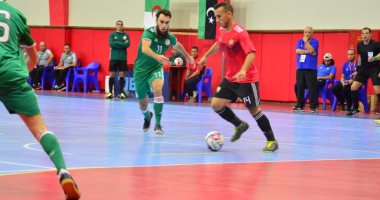 صور.. ليبيا تخسر من الجزائر في كرة الصالات بالمركز الأولمبى 