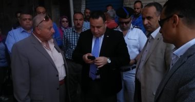 محافظ الإسكندرية: لجنة هندسية لمعاينة عقار الورديان المائل والعقارات المجاورة