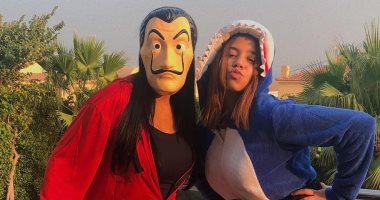 صور.. رانيا يوسف تحتفل بعيد الهالوين مع ابنتها