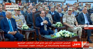 السيسى لـ"النواب": لا تتركوا الدولة تقاتل بمفردها..كل المؤسسات معنية بالدفاع