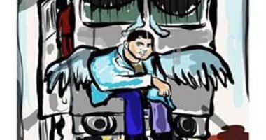قارئة تشارك بصورة رسمتها للشاب ضحية كمسارى القطار 