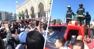 "سلم على الشهداء اللى معاك".. جنازة مهيبة لشهيد الواجب فى قنا.. الآلاف يودعون جثمان رئيس مباحث قوص.. الأهالى يهتفون: "لا إله إلا الله..الشهيد حبيب الله"..ويؤكدون: كان حريصا على تطهير المركز من العناصر الإجرامية