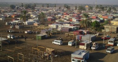صور.. دير مارجرجس بجبل الرزيقات يبدأ نصب الخيام والتجهيز للمولد السنوى