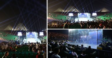 صور وفيديو.. كريم عبد الجواد يتوج ببطولة مصر الدولية للإسكواش على حساب على فرج بعد مباراة ماراثونية.. حضور جماهيرى كبير تحت سفح الأهرامات بحضور نجوم المجتمع والإعلام والفن
