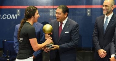 رئيس البنك التجاري الدولي يكرم أبطال مصر في بطولة CIB الدولية للاسكواش