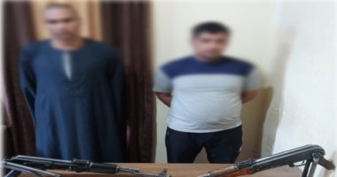 ضبط شخصين من أطراف خصومة ثأرية وبحوزتهما أسلحة نارية فى قنا