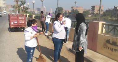حملات نظافة وتجميل بأحياء مركز القوصية ضمن مبادرة " شارك فى تجميلها "