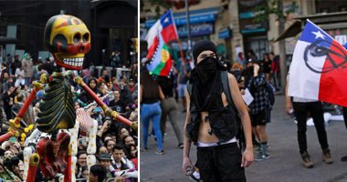 صور.. العالم هذا الصباح.. جماجم وورود احتفالا بيوم الأموات فى المكسيك.. استمرار التظاهرات فى تشيلى والشرطة تعتقل الآلاف.. ووجوه مرعبة خلال احتفالات الزومبى فى ساوباولو بالبرازيل