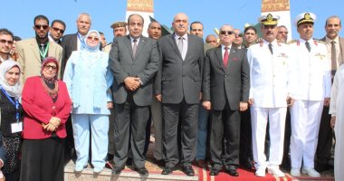 صور .. عروض فنية ورياضية فى احتفال كفر الشيخ بعيدها القومى