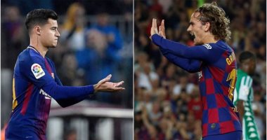 برشلونة ضد سلافيا براج.. جريزمان يفشل فى التفوق على كوتينيو