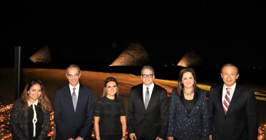 سفراء العالم و4 وزراء فى حفل علماء المصريات بهضبة أهرامات الجيزة