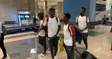 صور.. وصول منتخب غانا الأوليمبى استعدادا للمشاركة فى أمم أفريقيا
