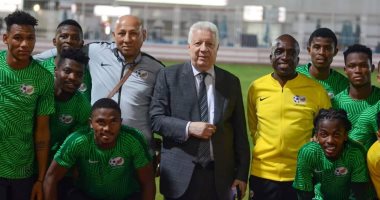 رئيس الزمالك يحتفى بمنتخب جنوب إفريقيا الأوليمبى