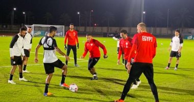 صور.. المنتخب يخوض المران الأخير قبل ودية ليبيريا ببرج العرب