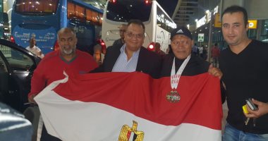 صور.. صلاح عزازى ابن الشرقية يفوز ببطولة العالم فى الكيك بوكسنيج للمرة 18