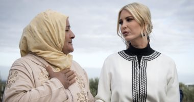 إيفانكا ترامب فى جولة بحقول الزيتون بأزياء من تصميم مغربى محتشم..فيديو وصور