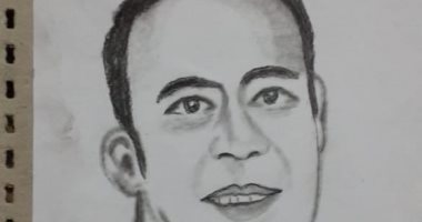 قارئ يشارك برسومات فنية للراحل هيثم أحمد زكى