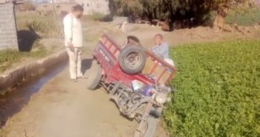 شكوى من وجود فاصل فى الطريق الرابط بين ثلاثة قرى بمحافظة المنوفية
