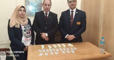 إحباط محاولة تهريب كمية من أقراص الترامادول بمطار القاهرة ..صور 
