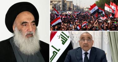 السيستانى ينأى بنفسه عن تشكيل الحكومة الجديدة.. المرجع الشيعى الأعلى بالعراق يدعو قوات الأمن لحماية المتظاهرين.. ويدعو لنبذ السياسات الحزبية.. ومجلس النواب العراقى يصادق على قانون جديد لمفوضية الانتخابات