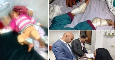 صور.. تفاصيل تعذيب رضيعة على يد زوجة عمها.. الأم: استغلت غيابى وحرقتها بالملعقة وكسرت قدميها انتقاما منى.. محافظ الشرقية يوجه بعلاج المجنى عليها وصرف معاش تكافل وكرامة لأسرتها.. والنيابة تحبس الأب وزوجة أخيه