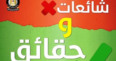 إنفوجراف.. الحكومة ترد على أبرز الشائعات خلال أسبوع