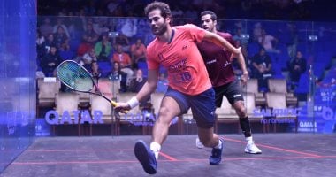 مروان الشوربجي vs كريم عبد الجواد فى ربع نهائى بطولة تشانل فاز للاسكواش