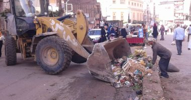 محافظ الدقهلية :رفع وتوريد 1015طن قمامة بحى شرق وغرب المنصورة 