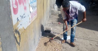 صور .. إصلاح هبوط أرضى و تنفيذ خطة الرصف غرب الإسكندرية