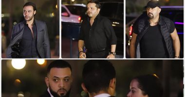 أخو هيثم احمد زكي يتلقى العزاء والسقا وهنيدى وحلمى ومحمد إمام أبرز الحضور