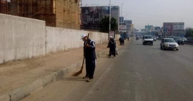 نظافة القاهرة ترفع مستوى النظافة بمحاور شرق القاهرة استعدادا لافتتاحها