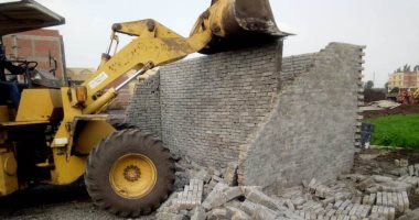صور.. إزالة 56 حالة تعد على الأراضى الزراعية بسوهاج والمنوفية