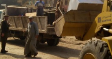 إزالة 291 حالة إشغال متنوعة وتحرير 12 محضر فى حملة مكبرة بالواسطى ببنى سويف