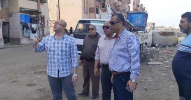 نائب محافظ بورسعيد والسكرتير العام يقودان حملة لإزالة الاشغالات بحى غرب
