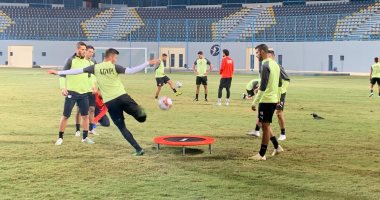 صور.. المنتخب الأولمبى يختتم تدريباته استعدادًا لغانا