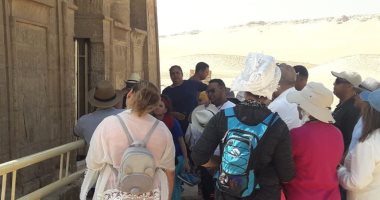 صور .. وفد أرجنتينى يزور منطقتى آثار تل العمارنة وتونا الجبل بالمنيا