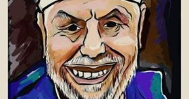 "غادة" تشارك بصورة رسمتها للشيخ محمد متولى الشعرواى