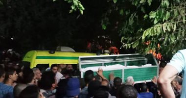 تشييع جثامين "خفراء كفر الحصافة" فى جنازة شعبية.. فيديو وصور 