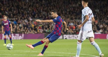 بوسكيتس يغيب عن المشاركة مع برشلونة ضد سيلتا فيجو بسبب الإيقاف