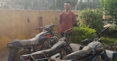 القبض على عاطل سرق 4 دراجات نارية بمنطقة النزهة