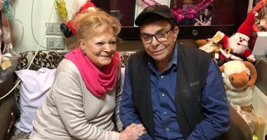 شاهد أحدث صور للفنانة الكبيرة نادية لطفى فى المستشفى بالمعادى