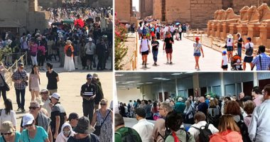 توافد مميز للأفواج السياحية لقضاء شتاء دافئ بمحافظة الأقصر.. رحلات الطيران المباشر من العواصم العالمية والقاهرة تتوافد على مطار الأقصر الدولى.. والمعابد الفرعونية تستقبل المئات من السائحين من مختلف دول العالم