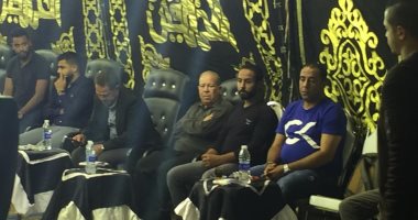 صور.. أبو رجيلة وباسم مرسى وعبد الشافى ومؤمن زكريا فى عزاء علاء علي