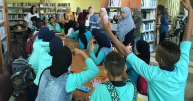 صور .. مكتبة مصر العامة بالإسماعيلية تنظم برنامجا فنيا لذوى الإحتياجات الخاصة