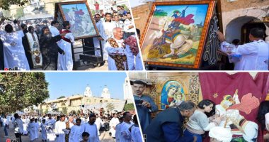 صور.. انطلاق ليالى الاحتفالات السبعة بمولد الشهيد مار جرجس بجبل الرزيقات.. خروج "زفة أيقونة الشهيد" و"طواف الشمامسة" يوميا بمشاركة الآلاف من أبناء الكنيسة.. وكبار القساوسة والآباء يقودون الزفة بالطبول والأناشيد